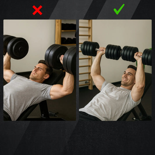 MuscleForge hantelių grifas 45 cm, 25-28 mm su spaustukais