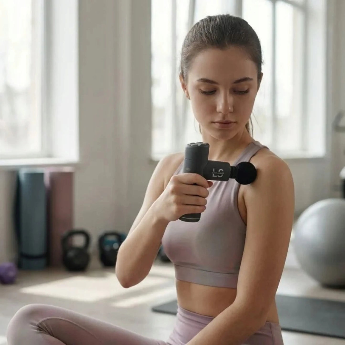 Nešiojamas vibracinis masažo pistoletas Mini Massage Gun Ultra Line Sport