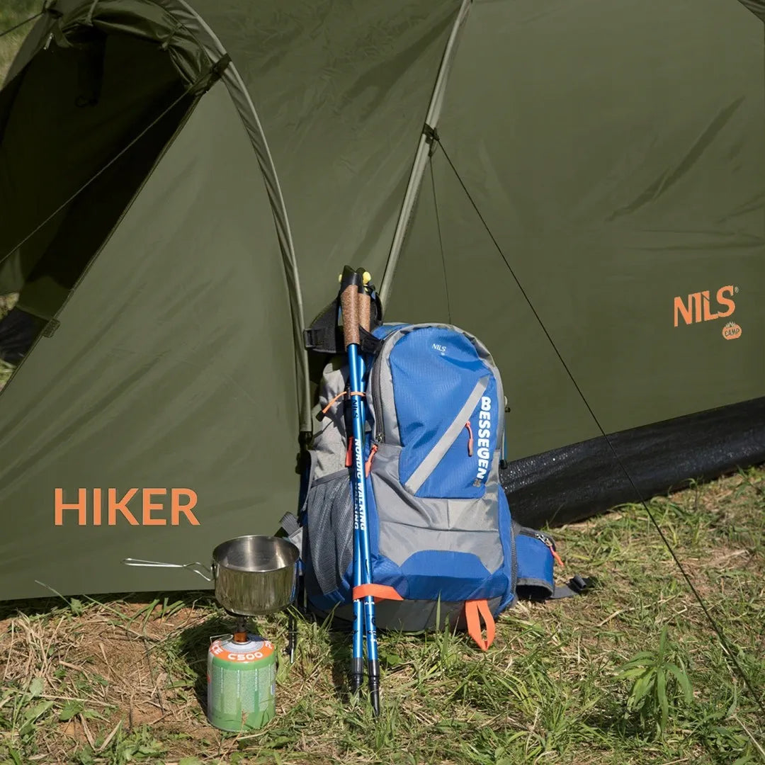 Nils Camp NC6010 žalių spalvų kempingo palapinė Hiker
