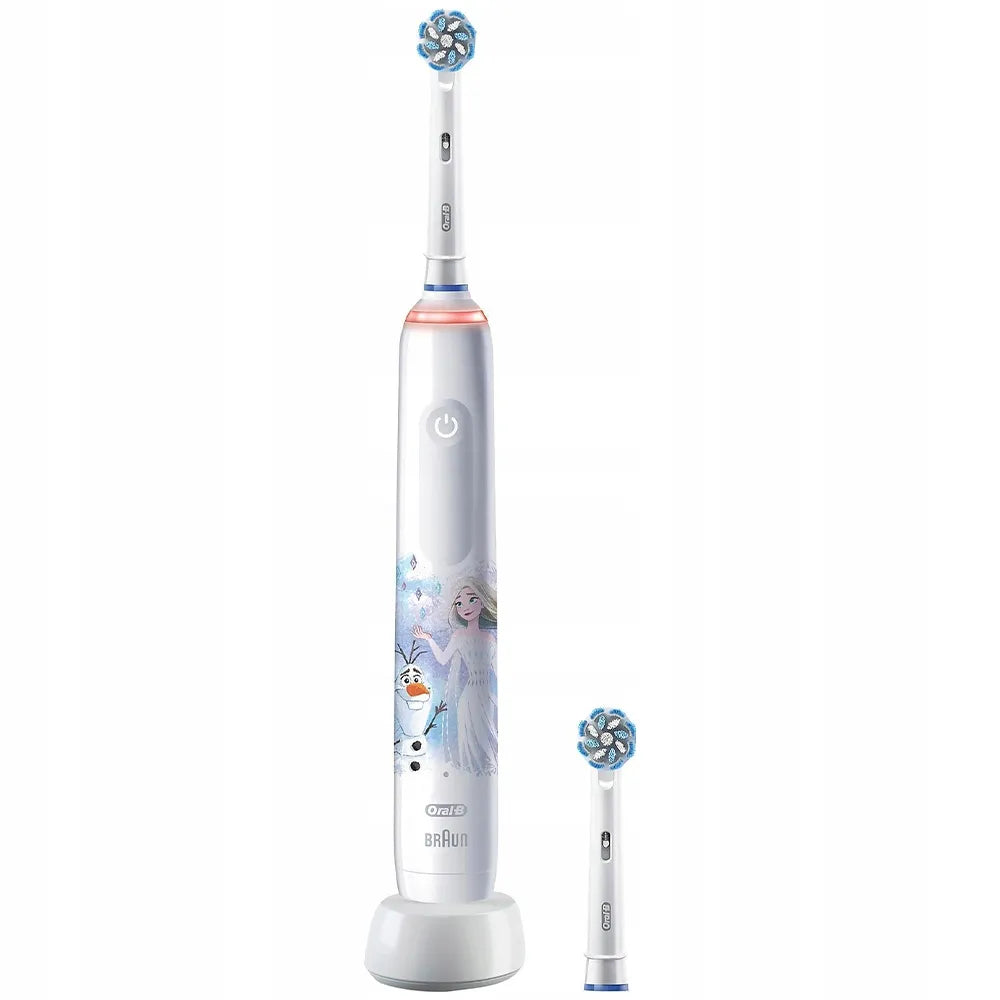 ORAL-B JUNIOR PRO „LEDOVÉ KRÁLOVSTVÍ“ elektrinis dantų šepetėlis vaikams nuo 6 metų