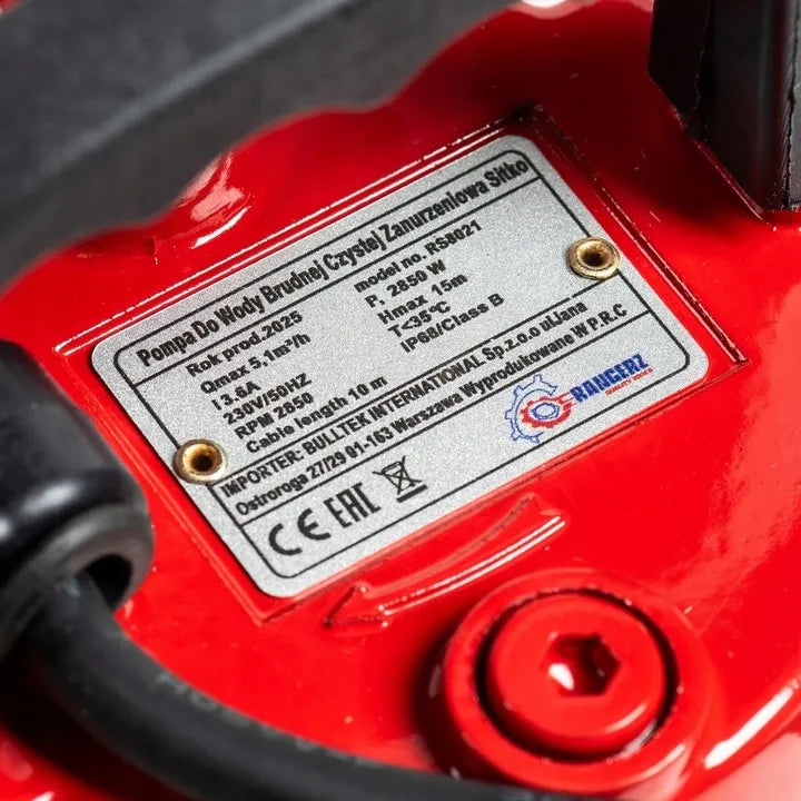 Panardinamasis vandens siurblys nešvariam ir švariam vandeniui 2850W