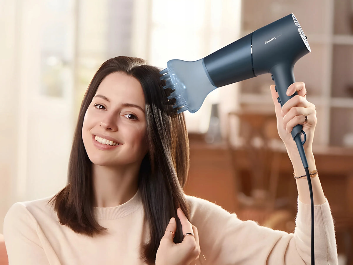 „Philips“ plaukų džiovintuvas BHD512/00, greitas džiovinimas su „ThermoProtect“