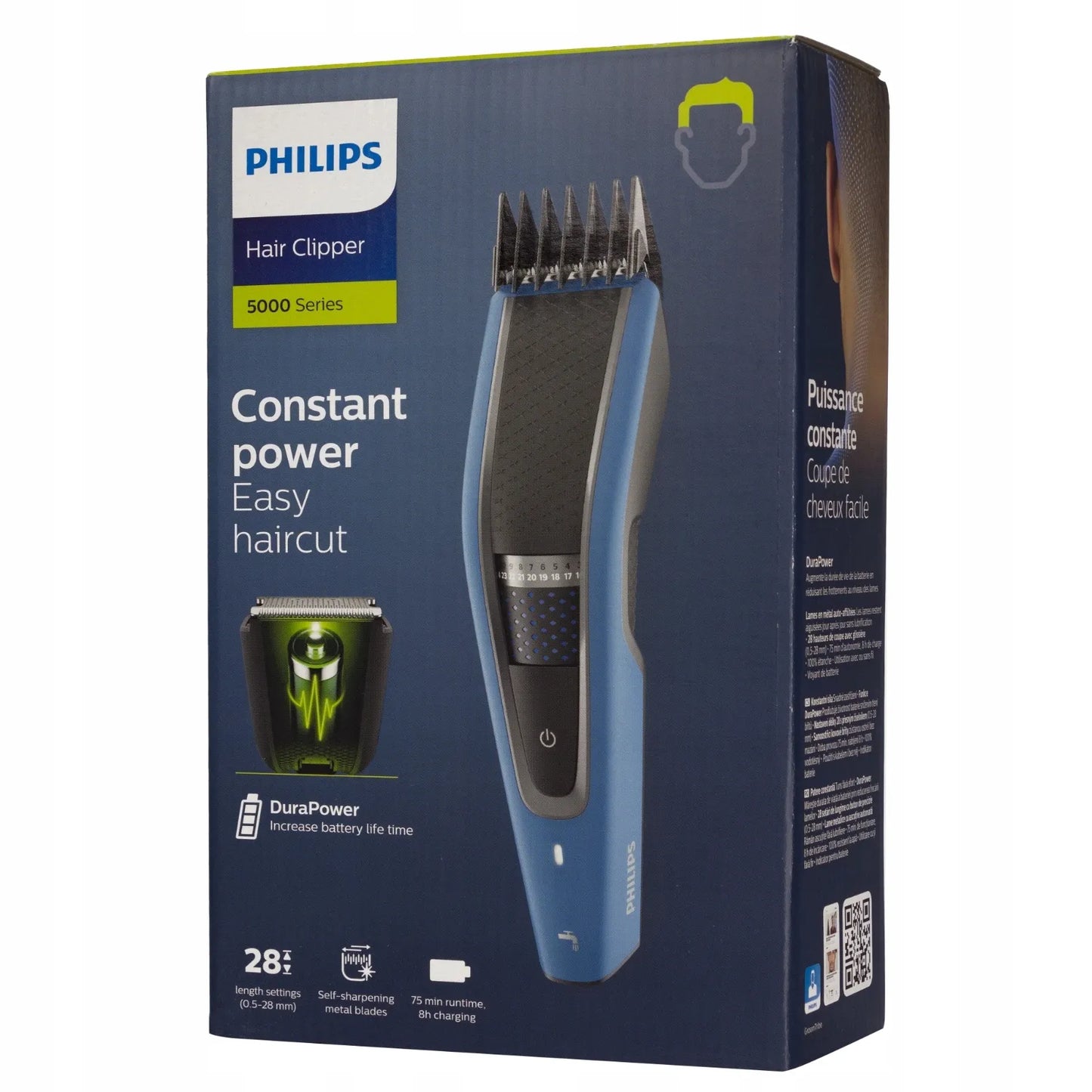 Plaukų kirpimo mašinėlė PHILIPS 5000 belaidė su trimeriu, skustuvu, dėklu ir žirklėmis