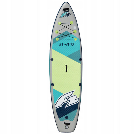 Pripučiama SUP lenta F2 Strato 11'5" Green + irklų plūduras