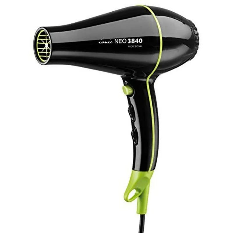 Profesionalus plaukų džiovintuvas Eurostil Neo 3840 Ionic, 2200 W, juodas, su 2 antgaliais