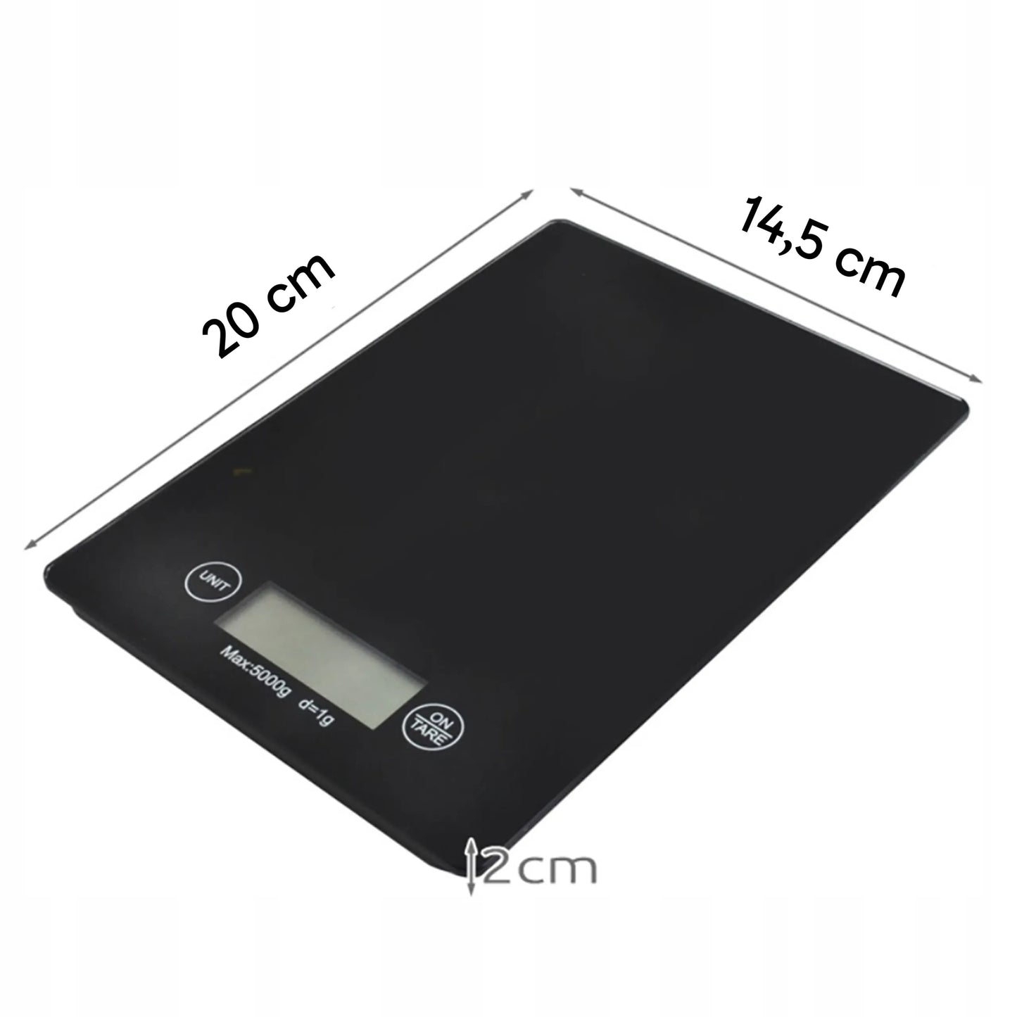 RETOO elektroninės virtuvinės svarstyklės su LCD ekranu, preciziškas tikslumas 5 kg/1 g, lietimui jautrios