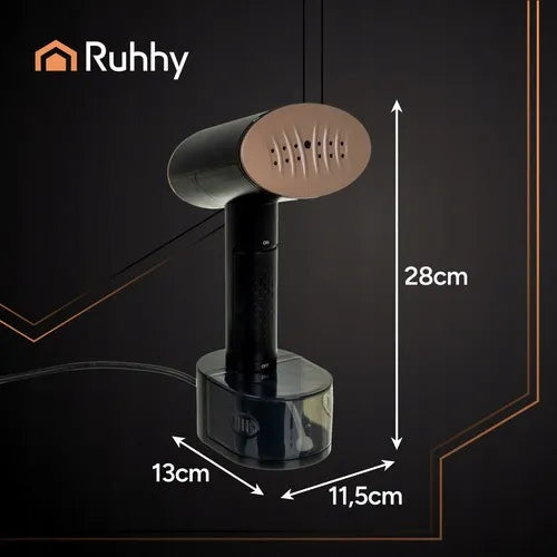 Ruhhy Mysti 2000 W juodas drabužių garintuvas su jutikliniu ekranu, 300 ml