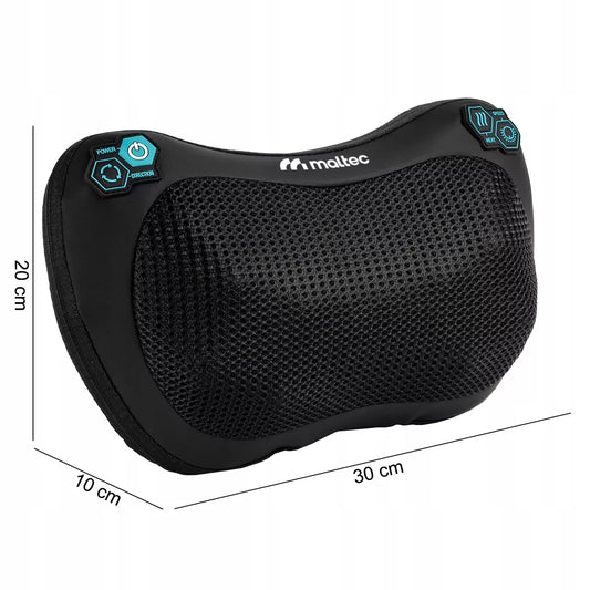 Šildanti Shiatsu masažo pagalvė nugarai, kaklui ir kojoms Maltec PRO-Comfy30W-01
