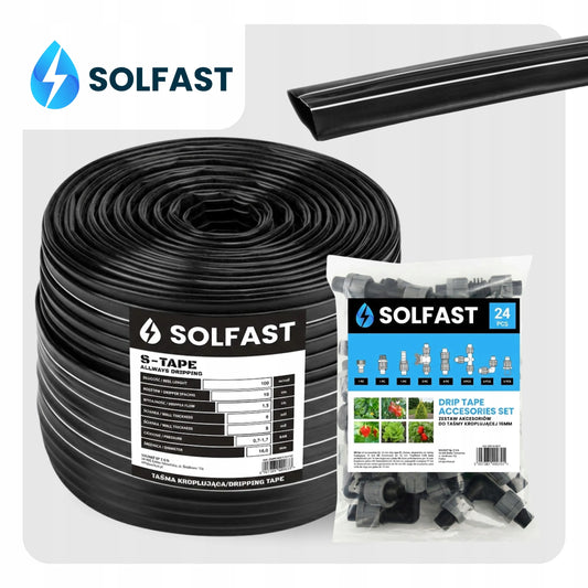 SOLFAST laistymo juosta 10 cm, 100 m, lašelinio drėkinimo sistema