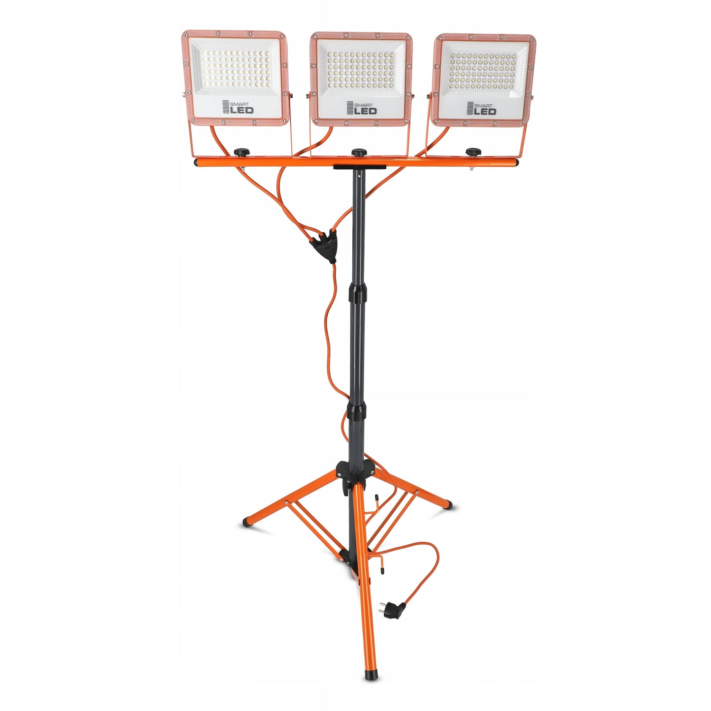 Statyvinis LED prožektorius Smartled 3x 50W 16500lm, darbinis šviestuvas IP65