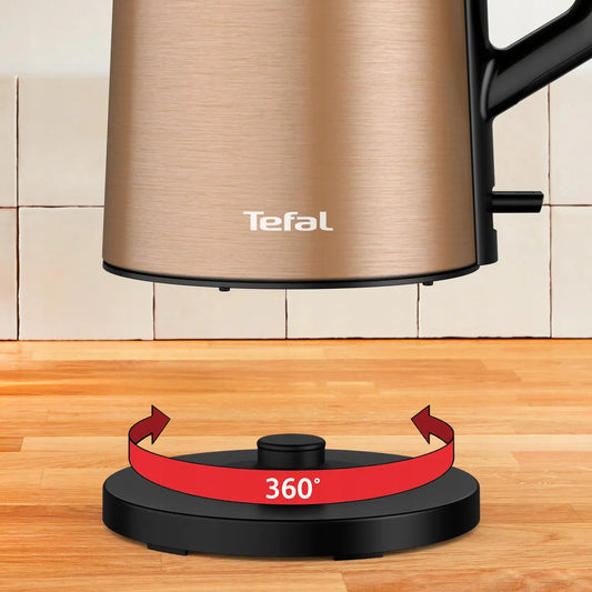 TEFAL KI583C elektrinis virdulys, 2000 W, 1,5 l, geltonos ir auksinės spalvos