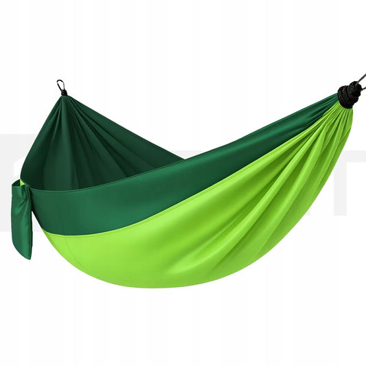 Turistinis vienvietis gultas hamakas 275x150 cm sodo kelioninis stovyklavimo