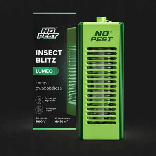 UV vabzdžių gaudyklė nuo uodų ir musių elektrinė No Pest Lumeo žalia