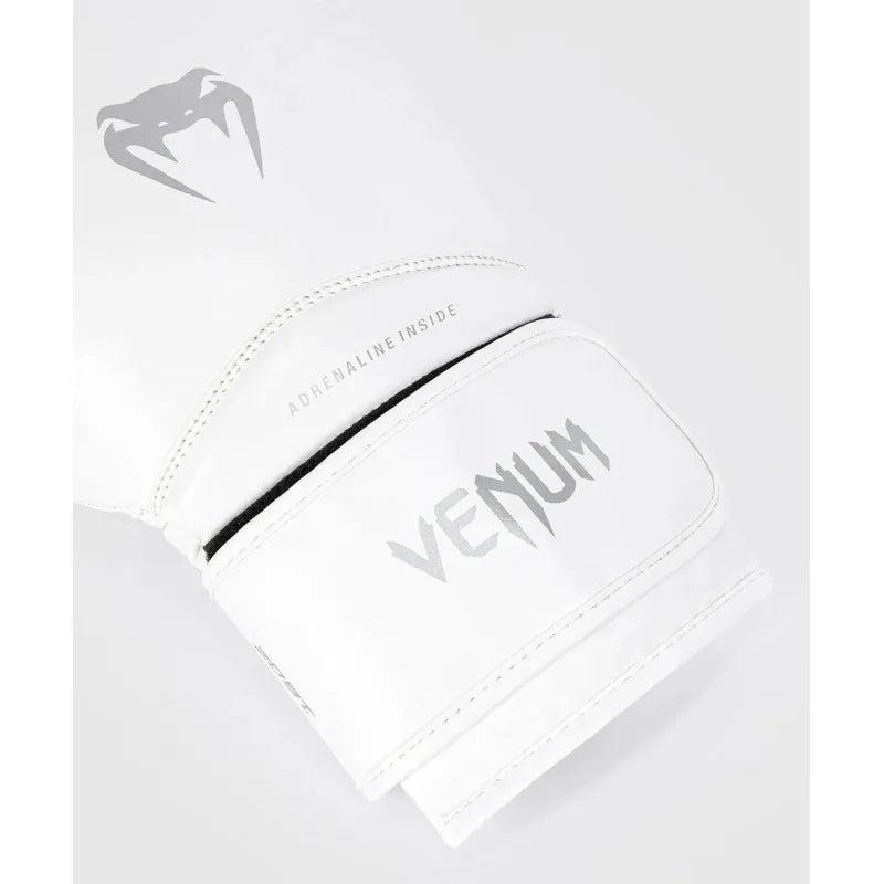 Venum Contender 1.5 bokso pirštinės, baltos ir sidabrinės, 12 oz