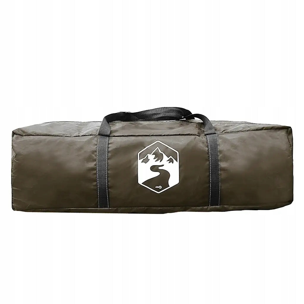 vidaXL Žvejybos palapinė, 5 vietų, pilka, atspari vandeniui vidaXL