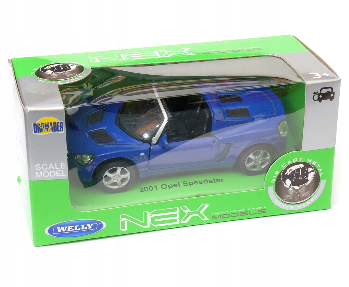 Welly Nex Opel Speedster 2001 modelis, 1:34–1:39 mastelis