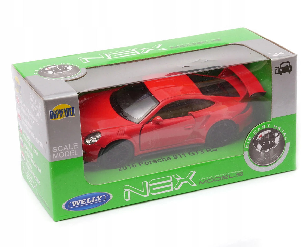Welly Porsche GT3 RS 2016, 1:34 mastelio modelis, 43746