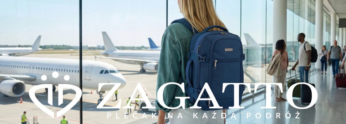 ZAGATTO kelioninė kuprinė į lėktuvą RYANAIR, 40 × 30 × 20 cm, rankinis bagažas