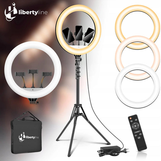 Žiedinė lempa Lumo LED Ring filmams, nuotraukoms ir makiažui