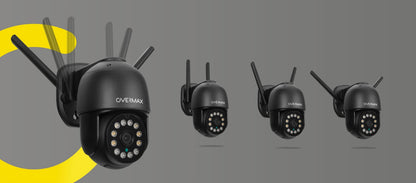 2x Lauko Pasukama Kamera LAN 12 LED Diodų IP66 WIFI FULL HD 4x Zoom 25s