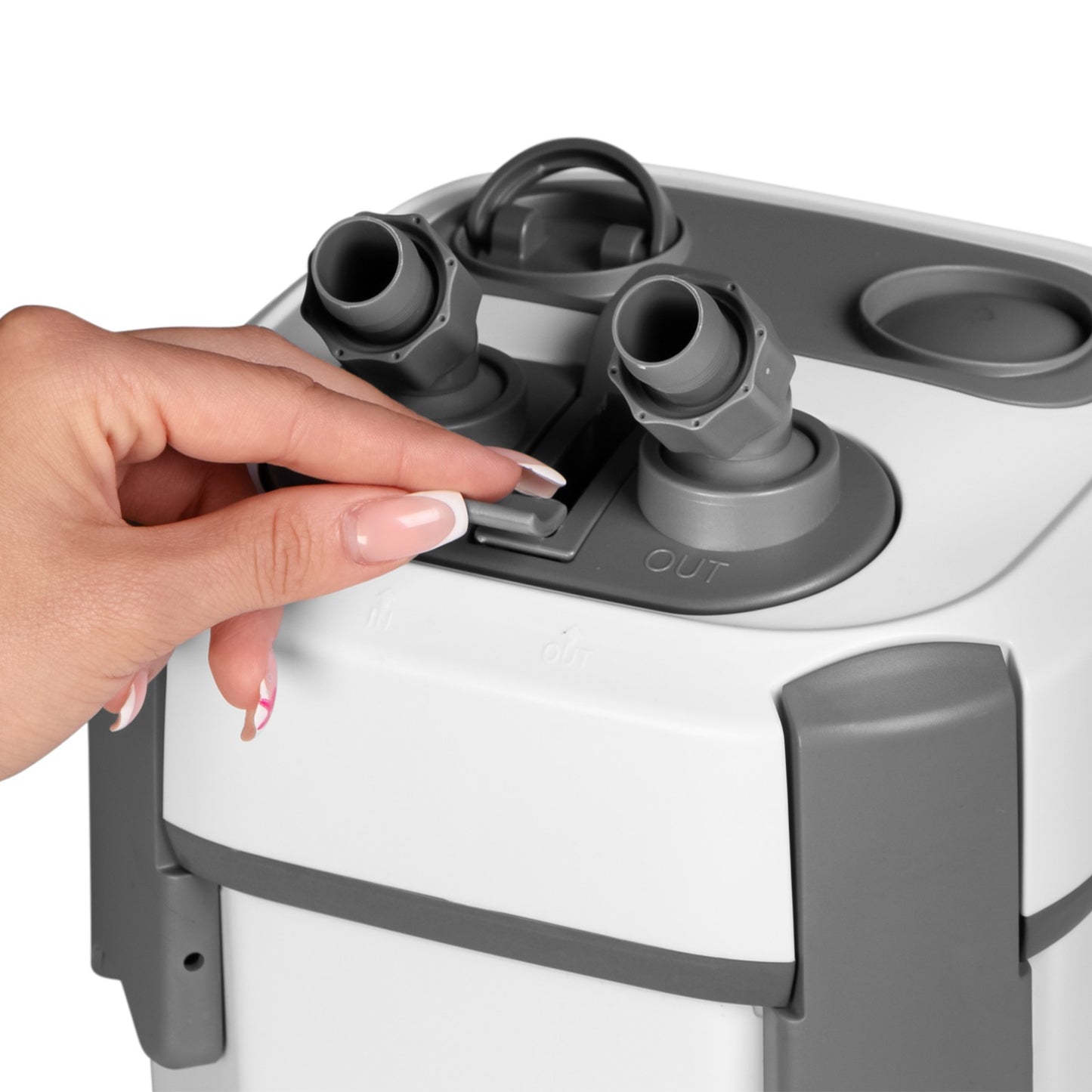 IŠORINIS FILTRAS SU REGULIAVIMU IR SKIMERIU, MAŽAS, NAŠUMAS 250l/h - 650l/h, 8W