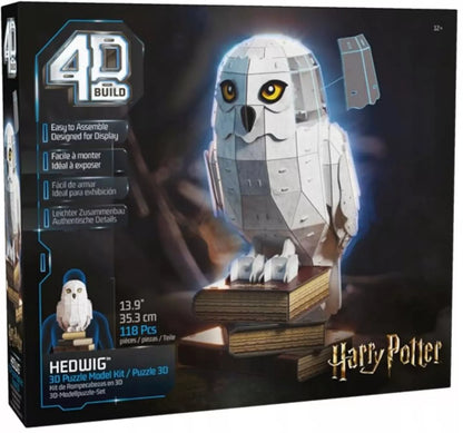3D dėlionė HARRY POTTER Hedviga pelėda – surenkamas 4D figūrėlės modelis