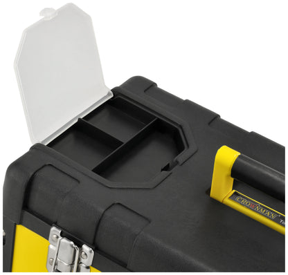 Metalinė išskleidžiama įrankių dėžė su stalčiais