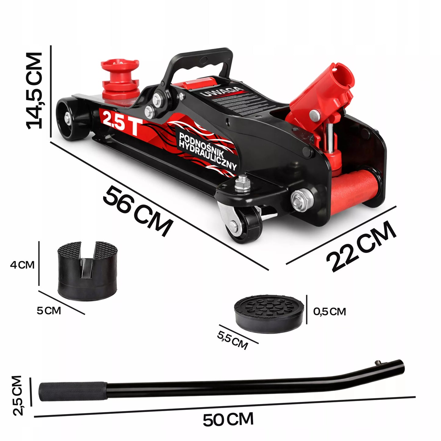 ŽEMAS PROFILIS AUTOMOBILIO PAKĖLĖJAS 80-399 mm 2,5T KĖLIKLIS