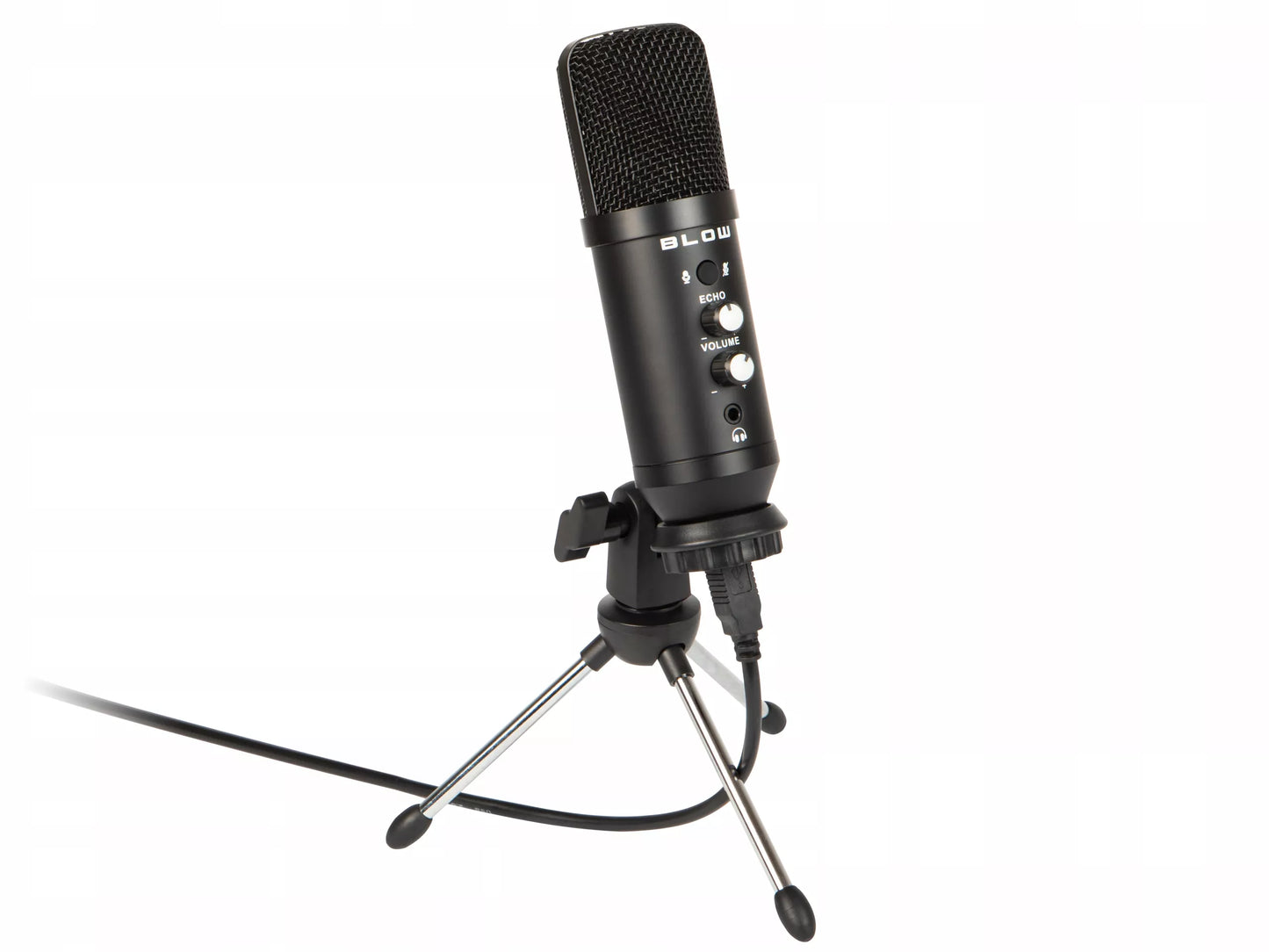 MIKROFONAS KOMPIUTERIUI ŽAIDIMŲ TALPINIS STUDIJINIS TRIPOD LAIKIKLIS USB