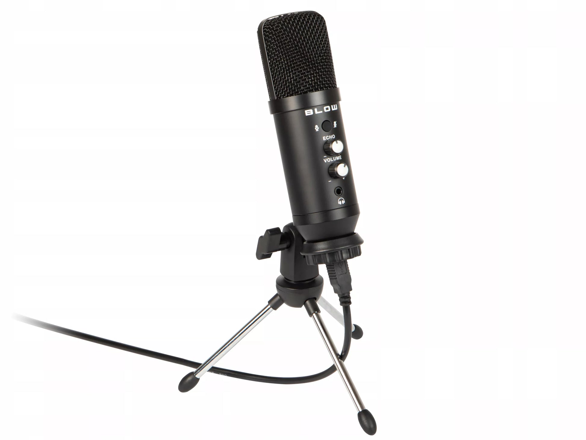 MIKROFONAS KOMPIUTERIUI ŽAIDIMŲ TALPINIS STUDIJINIS TRIPOD LAIKIKLIS USB