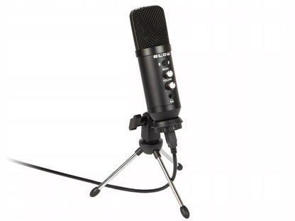 MIKROFONAS KOMPIUTERIUI ŽAIDIMŲ TALPINIS STUDIJINIS TRIPOD LAIKIKLIS USB