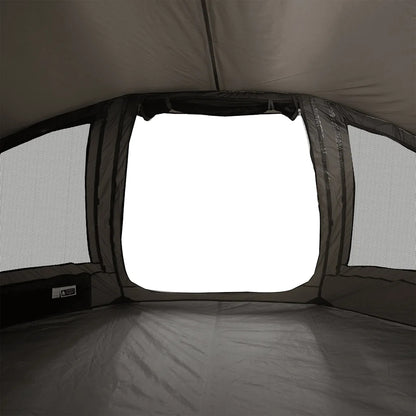 vidaXL Žvejybos palapinė, 5 vietų, pilka, atspari vandeniui vidaXL