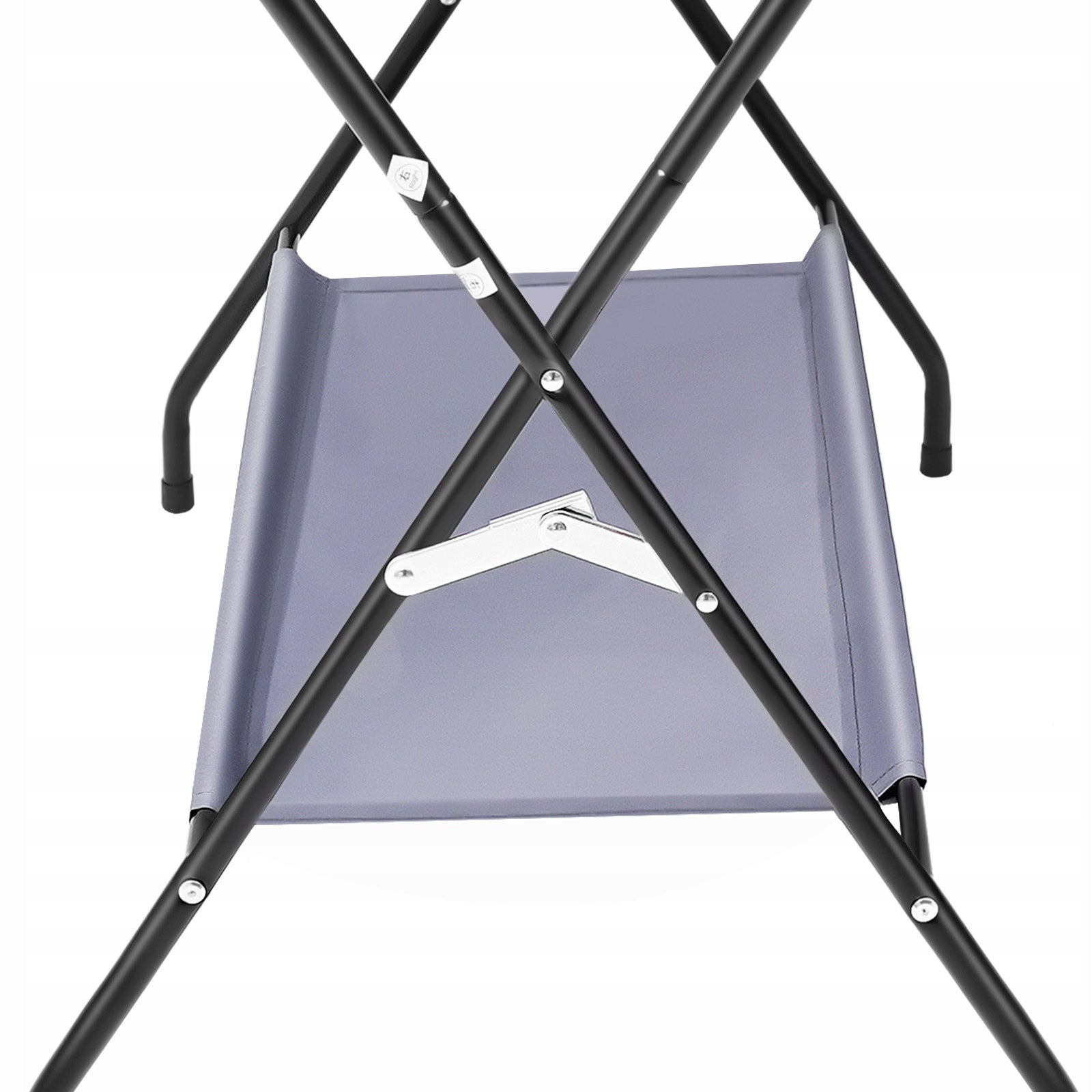 57x80x96cm Tamsiai pilka Sulankstoma pervystymo lentelė naujagimiams