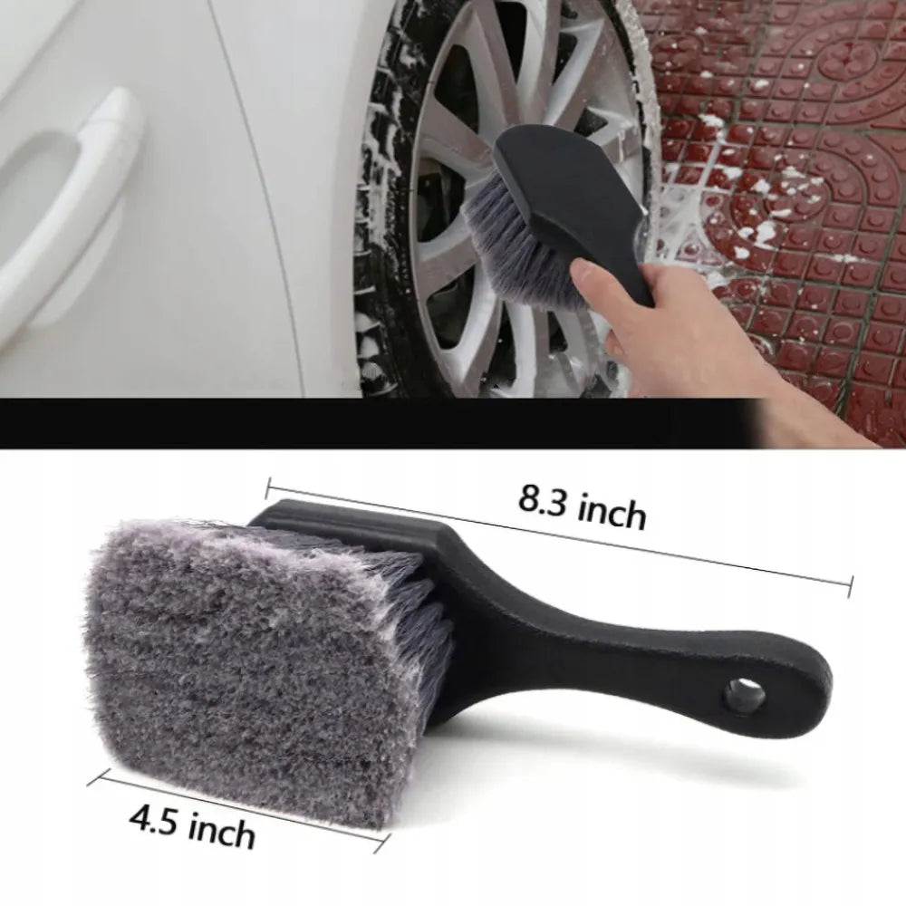 13 priemonių detalaus automobilių valymo rinkinys su šepetėliais