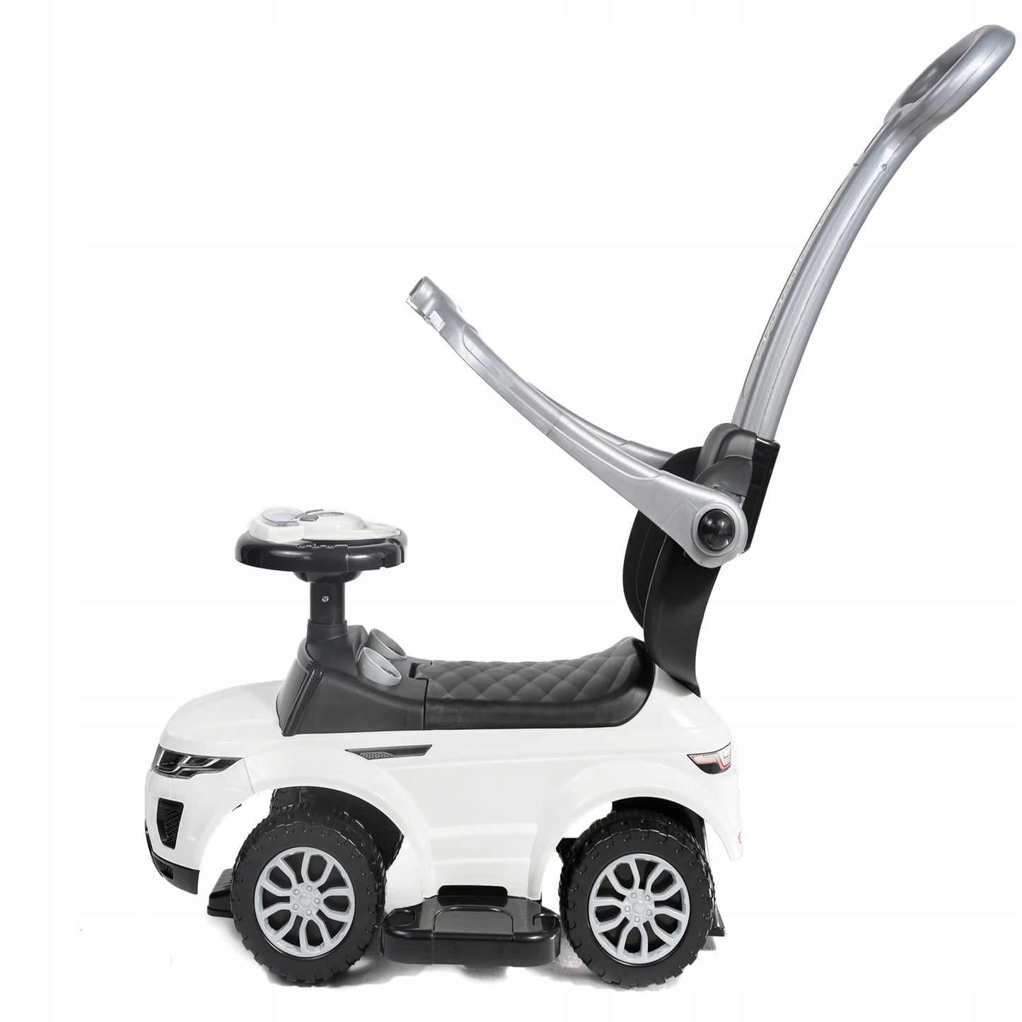 Vaikiškas paspiriamasis automobilis 3in1 su minkšta sėdyne