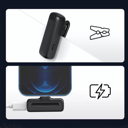 Belaidis Atlapinis Kondensatorinis Mikrofonas USB-C Bluetooth Telefonui