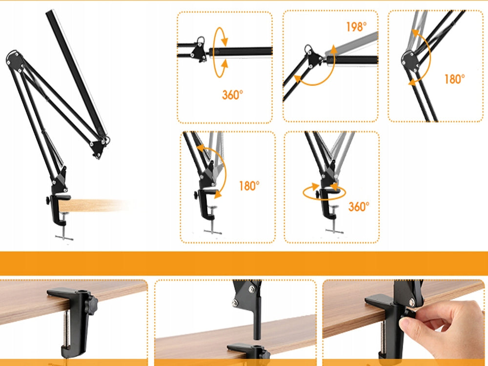 10W LED stalinė lempa prie rašomojo stalo mokyklai naktinė braižymo lempa reguliuojama