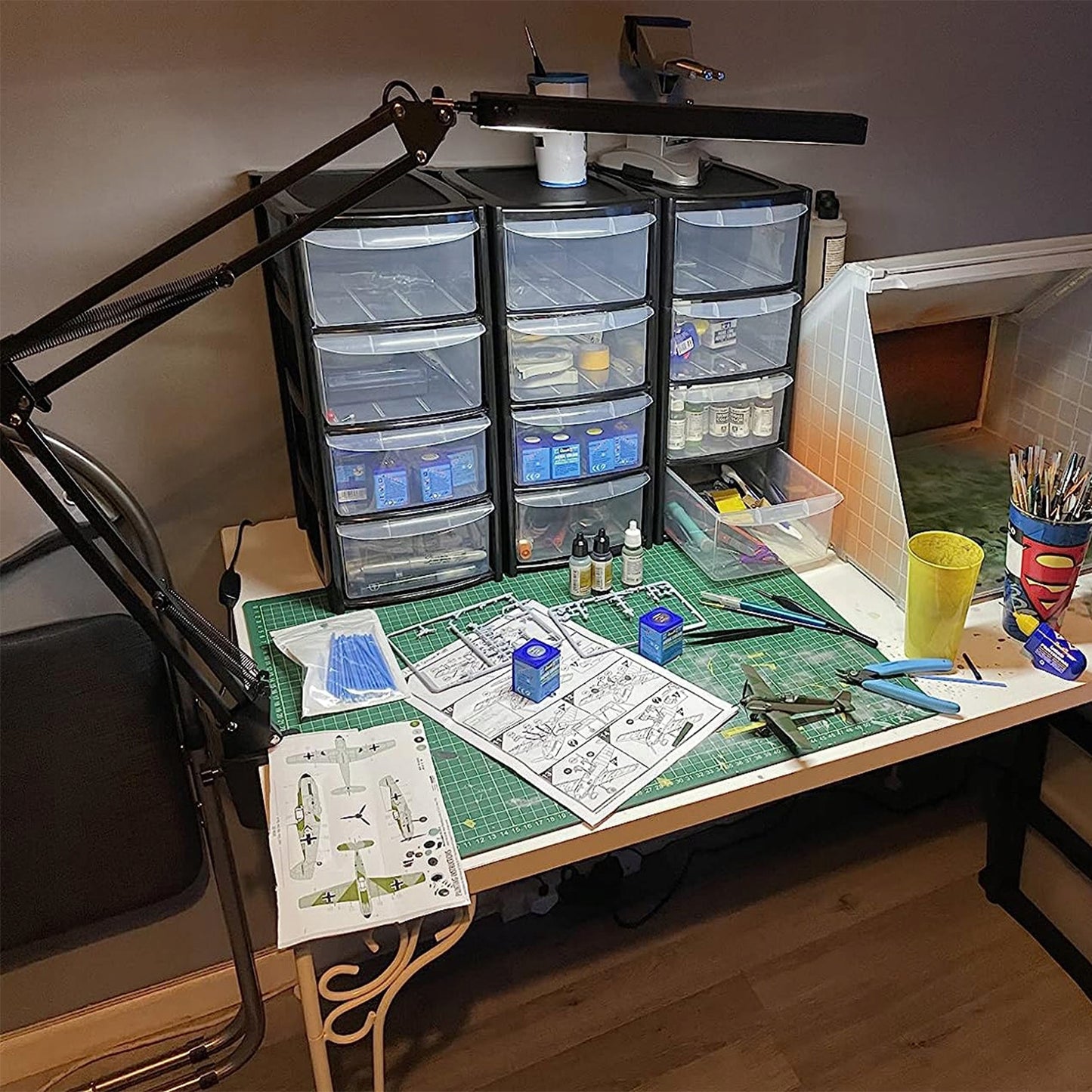 10W LED stalinė lempa prie rašomojo stalo mokyklai naktinė braižymo lempa reguliuojama