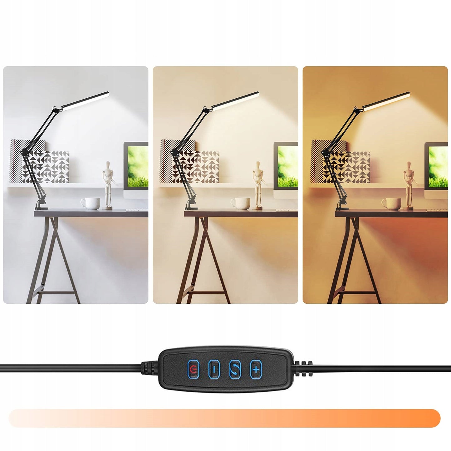 10W LED stalinė lempa prie rašomojo stalo mokyklai naktinė braižymo lempa reguliuojama