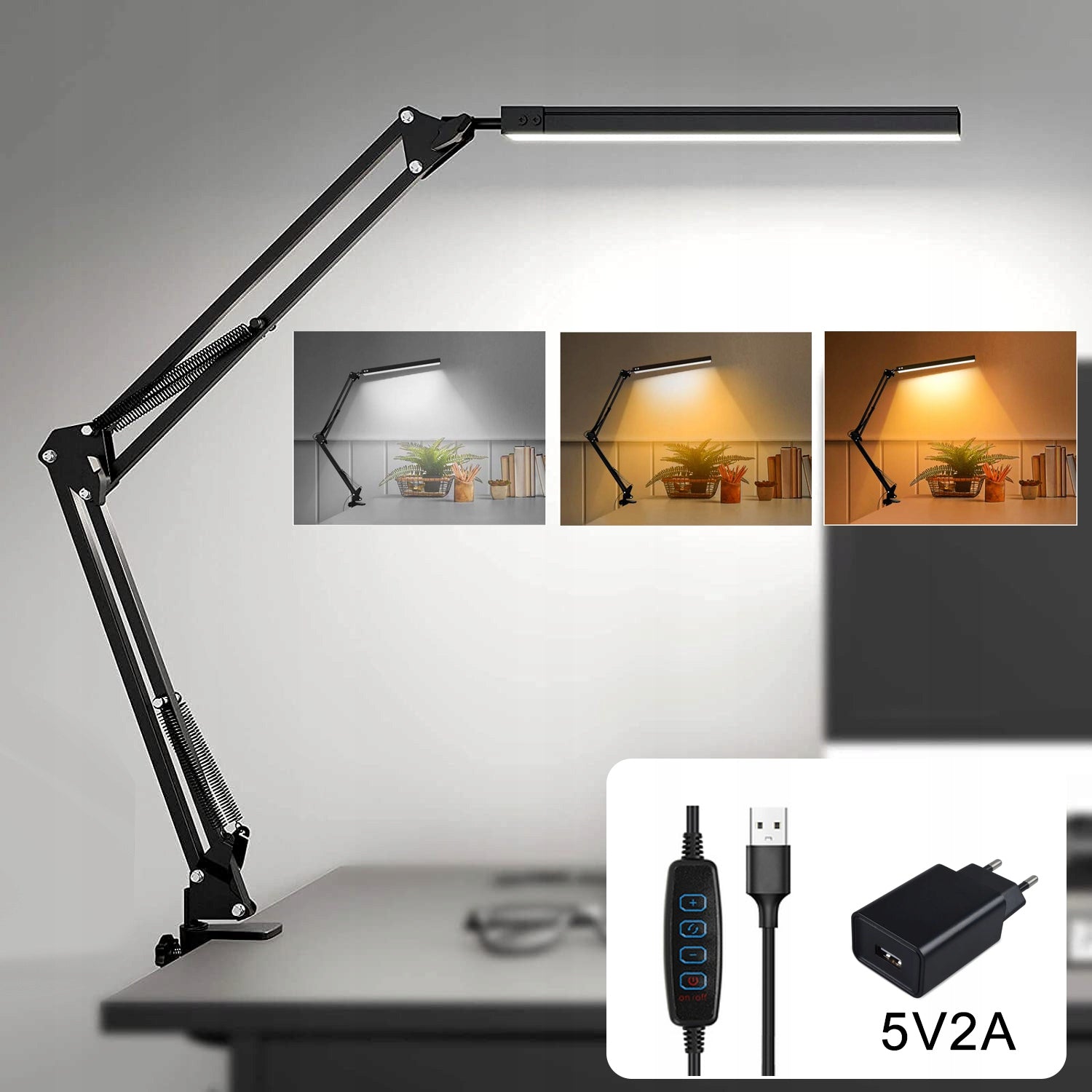 10W LED stalinė lempa prie rašomojo stalo mokyklai naktinė braižymo lempa reguliuojama