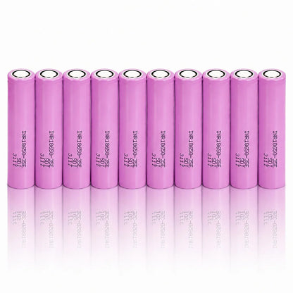 10x INR18650-35E 3500mAh Li-Ion 18650 3,7V akumuliatoriai žibintuvėliams, išoriniams akumuliatoriams ir garintuvams
