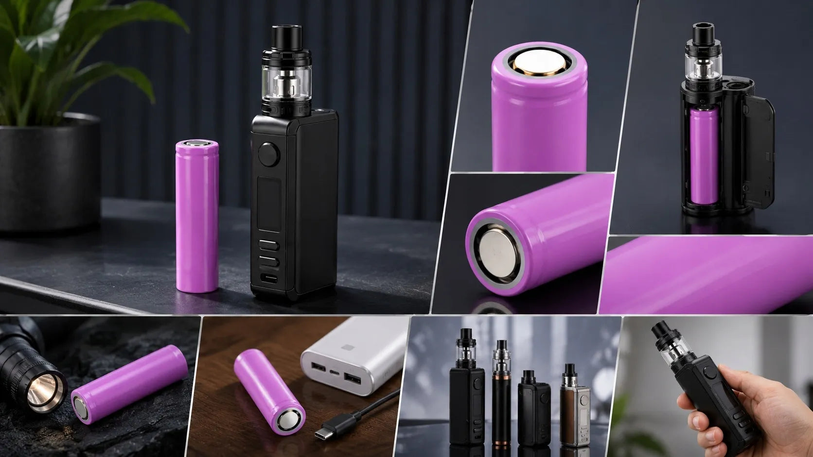 10x INR18650-35E 3500mAh Li-Ion 18650 3,7V akumuliatoriai žibintuvėliams, išoriniams akumuliatoriams ir garintuvams