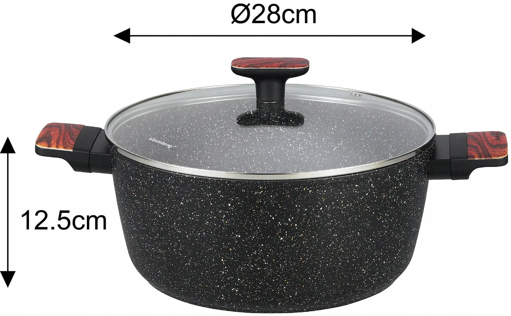 12 dalių puodų rinkinys su nepridegančia danga Klausberg KB-7831