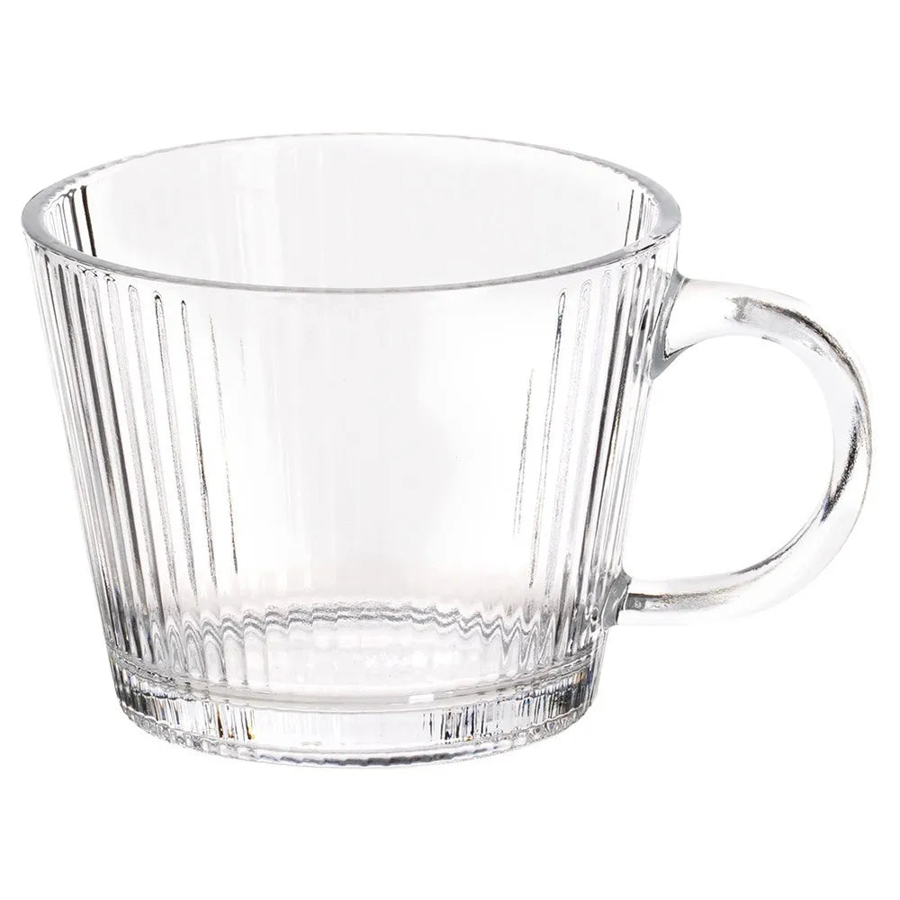 12 vnt. dekoruotos stiklinės kavai, arbatai ir gėrimams, 370 ml rinkinys