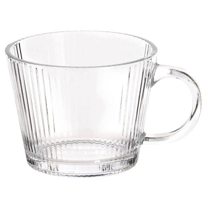12 vnt. dekoruotos stiklinės kavai, arbatai ir gėrimams, 370 ml rinkinys