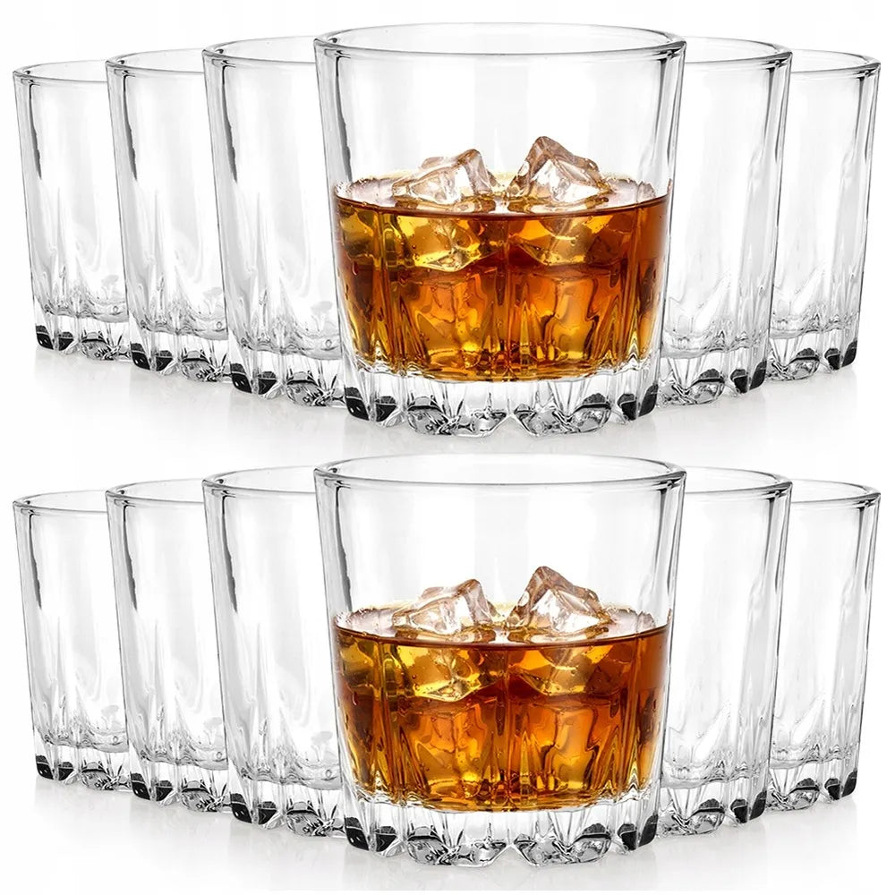 12 vnt. Vilde stiklinės viskiui ir gėrimams, 280 ml komplektas