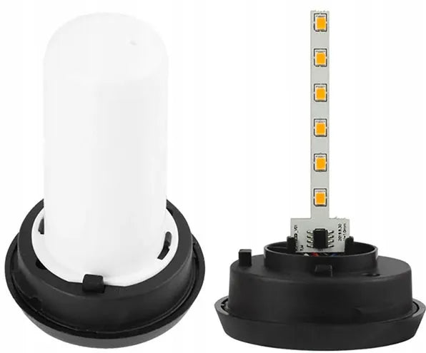 12vnt. LED saulės sodo šviestuvai, deglų imitacija, įsmeigiami 51 cm