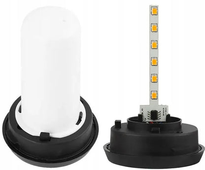 12vnt. LED saulės sodo šviestuvai, deglų imitacija, įsmeigiami 51 cm