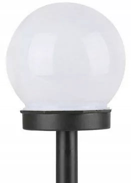 12x Solarinė sodo LED lempa, rutulio formos 10 cm stulpelis, smaigstoma dekoratyvinė lemputė