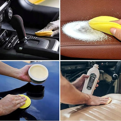 13 priemonių detalaus automobilių valymo rinkinys su šepetėliais
